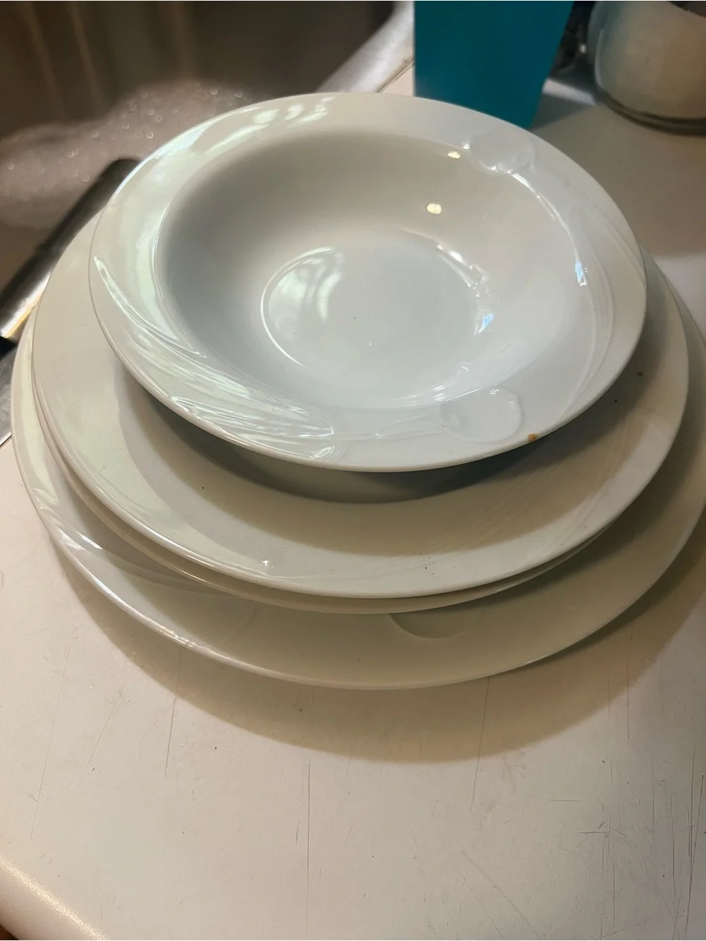Mikasa calla lily White Ceramic Dinner Plate and Bowl Set - Classic Home Dining